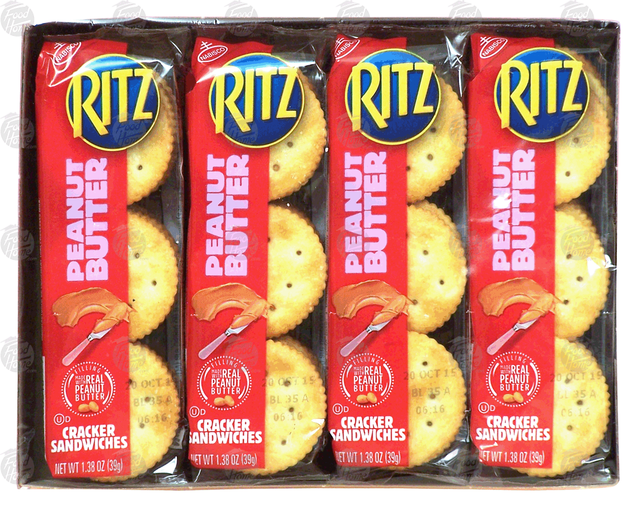 Nabisco Ritz Crackers w/Peanut Butter 8 Ct Single Serve Full-Size Picture